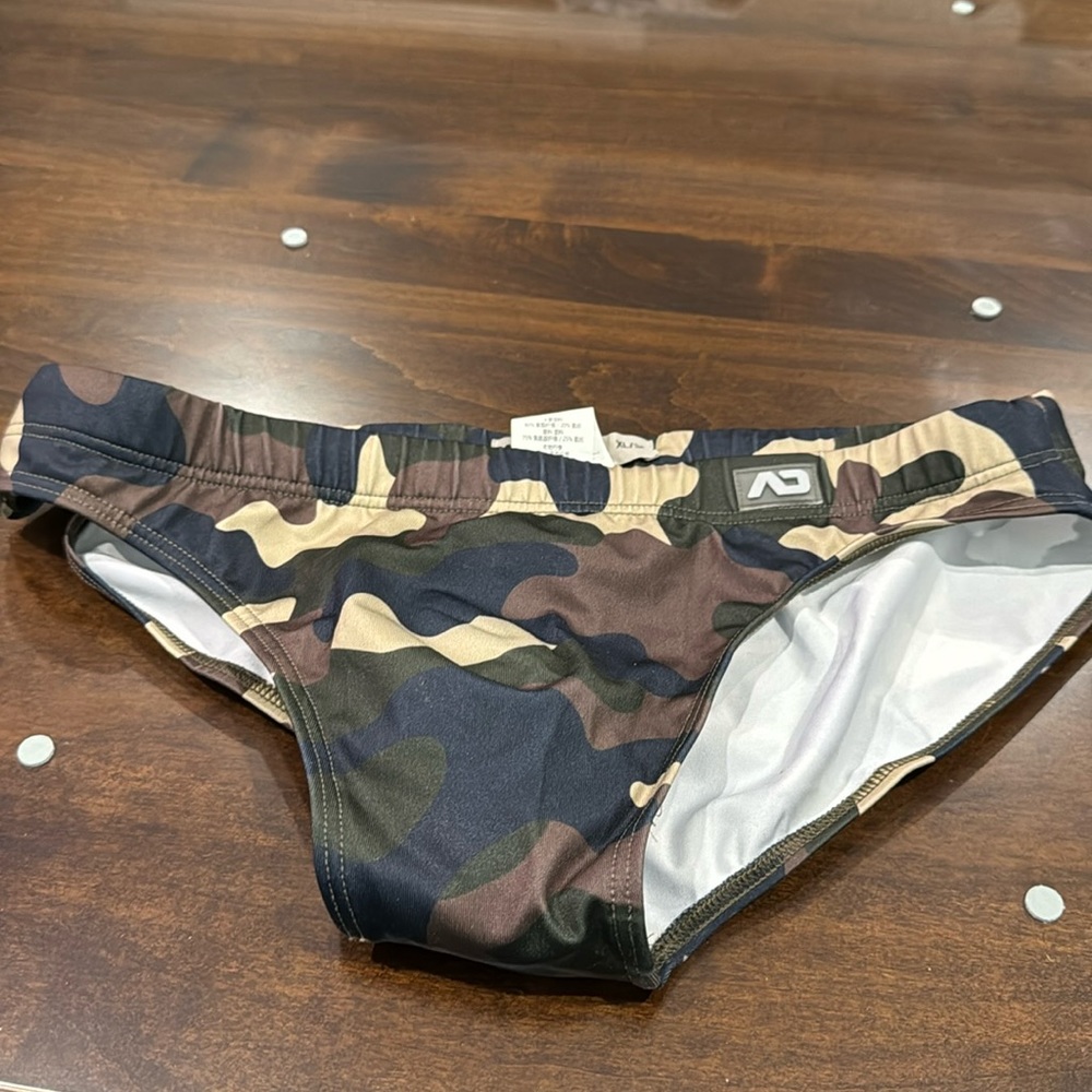 Addicted XL camo swim brief